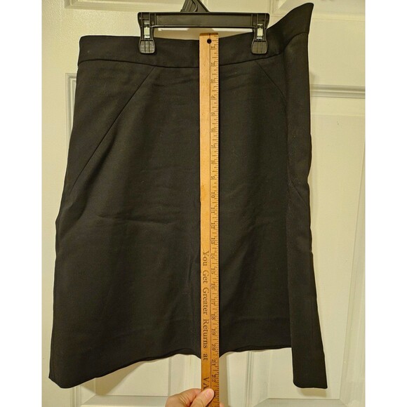 Kate Spade New York Black Skirt Gold Zip Up Back Size 8 - Picture 7 of 7